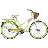 26″ Huffy Panama Jack Women’s Cruiser Bike, White/Green