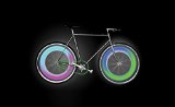 Longest Lasting Super Bright Rim Lights – Personalized LED Colorful Wheel Lights – Perfect for Safety and Fun – Easy to Install – Choose From Three Different Colors- 100% Money Back Guarantee – Blue – Green – Multicolored