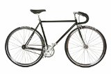 Pure Fix Cycles Premium Fixed Gear Single Speed Bicycle, 58cm/Large, Black/Silver