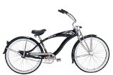 Micargi Falcon GTS Cruiser Bicycle, Matte Black, 26-Inch