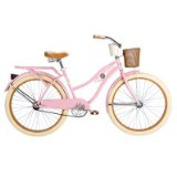 Huffy Bicycle Company Ladies Number 26655 Deluxe Cruiser Bike, 26-Inch, Rose Pink