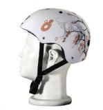 Punisher Skateboards Cherry Blossom Multi-Sport Pink Skateboard Helmet 11-vent Size Medium with Extra Helmet Pads Included