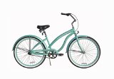 Firmstrong Bella Classic Three Speed Beach Cruiser Bicycle, Mint Green, 17 inch / Large