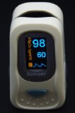 Ems500a Finger Tip Oximeter for Sports and Recreation With Adjustable alarm fuction(GREY ON WHITE)