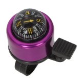 Crazy K&A Mini MTB Bike Cycling Handle-bar Bell Bicycle Horn with Compass Bicycle Cycle (Purple)