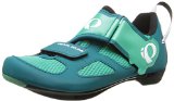 Pearl Izumi Women’s W Tri Fly V Dl/g Tri Cycling Shoe, Deep Lake/Gumdrop, 41 EU/9.2 B US