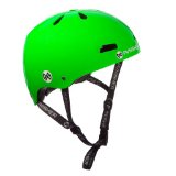 Punisher Skateboards Premium Youth 13-Vent Dual Safety Certified BMX Bike and Skateboard Helmet, Bright Neon Green