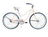 Huffy Bicycle Company Women’s Cruiser Good Vibrations Bike, Gloss Creme, 26-Inch