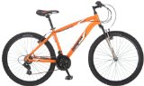 Mongoose Men’s Montana Mountain Bike, Matte Orange, Medium