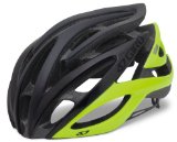 Giro Atmos Cycling Helmet (Matte Black/Highlight Yellow, Small)