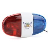 Bike Bicycle Cycling 4 Sounds 6 LED Police Car Siren Electric Light Horn Bell