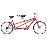 Mantis Taureno Tandem Bicycle, Red, (Wheel Size 26-Inch)