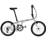 Hasa Folding Foldable Bike Shimano 18 Speed 20 Inch White