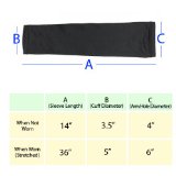 1 Pair of Golf Sun Sleeves Arm Compression Cooling Sleeves UV Protective, Black