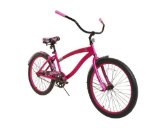 Dynacraft 8153-47TJ Decoy Women’s Cruiser Camo Bike, 24-Inch, Red/Pink/Black