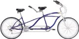 J Bikes by Micargi Island 26″ 18-Speed 2-Seater Tandem Bicycle Beach Cruiser Bike – Blue