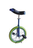 18″ Deluxe Unicycle Adjustable Cycling Bike Unicycle (Blue)