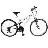 Mantis Women’s 26 Orchid Full Suspension Bicycle, 17-Inch/One Size, White Pearl/Purple