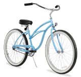 Firmstrong Urban Lady Single Speed – Women’s 26″ Beach Cruiser Bike (Baby Blue)