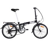 Hasa Folding Foldable Bike Sram 6 Speed Black