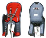 Deluxe Large Bicycle Child Seat Gray Padded Carrier Bike Chair Rear Mount Kid