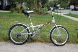 Columba 20″ Steel Folding Bike w. Shimano 7 Speed Silver (LW20S_SLV)