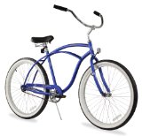 Firmstrong Urban Man Single Speed Beach Cruiser Bicycle, Matte Blue, 19 inch / Large