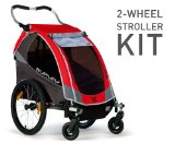 Burley Design 2-Wheel Stroller Kit, Black