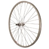 Sta-Tru Silver Alloy ATB 6-7 Speed Freewheel Hub Quick Release Rear Wheel (26X1.5-Inch)