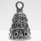 Guardian® World’s Greatest Biker Dad Motorcycle Biker Luck Gremlin Riding Bell or Key Ring