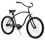 Firmstrong Chief Man Single Speed Beach Cruiser Bicycle, Matte Black, 21.5 inch / Large