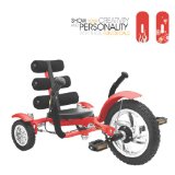 Mobo Mini Luxury Three Wheeled Cruiser, Red, 12-Inch