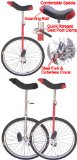 24 inch Wheel Unicycle Red