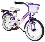 bike*star 40.6cm (16inches) Kids Children Girls Bike Bicycle Classic – Colour Lilac & White