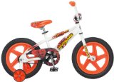 Mongoose Boy’s Showtime 16-Inch Bicycle, White/Orange