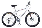 TITAN White Knight Aluminum Suspension Men’s Mountain Bike with Disc Brake, White, 21-Speed