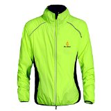 WOLFBIKE Cycling Jacket Jersey Sportswear Long Sleeve Wind Coat, Color: Green, Size: US L / CN XXL