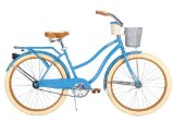 Huffy Bicycle Company Women’s Cruiser Deluxe Bike, Vintage Blue