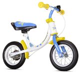 WeeRide Learn 2 Ride Balance Bike, White, 10-Inch