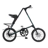 STRiDA SX Folding Bicycle, Matte Black, 18-Inch