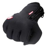 Wishstyle Winter Outdoor Cycling Glove Touchscreen Gloves for Smart Phone (Black, L)