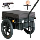 Veelar Bicycle Cargo Trailer & Hand Wagon Shopping/Utility Trailer 70 Liter Capacity-20315