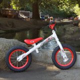 ZÜM SX Metal Balance Bike, White/Red