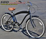 Fito Modena Sport SF Shimano 7-speed for Man, 26″ Beach Cruiser Bike Bicycle, Crank fordward design, better quality than Micargi and Firmstrong bikes. (MIDNIGHT BLUE)