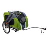 DoggyRide Novel Dog Bike Trailer, Outdoors Green