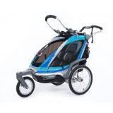 Chariot Chinook 1 Carrier Bundle Kit, Aqua/Grey/Periwinkle