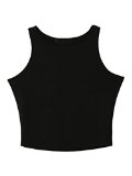 Persun Women Limited Edition Black Elasticity Crop Top Small