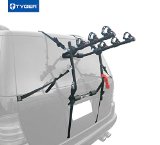 TYGER® Deluxe Black 3-Bike Trunk Mount Bicycle Carrier Rack. (Fits most Sedans/Hatchbacks/Minivans and SUVs.)