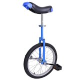 Astonishing Blue 18 Inch In 18″ Mountain Bike Wheel Frame Unicycle Cycling Bike With Comfortable Release Saddle Seat