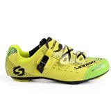 Road Bike Shoes Men’s Racing Cycling Shoe (SD002-Yellow Green, US 11 / EU 44)